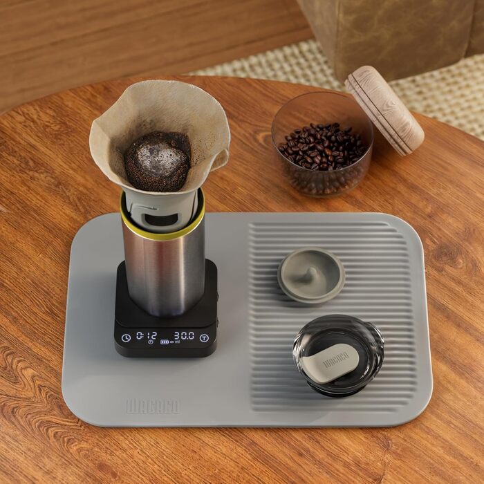 WACACO Exagram Pro Digital Kitchen Scale with Timer - Espresso Scale, Rechargeable, Black