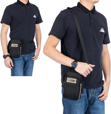 Чоловіча нагрудна сумка SPAHER: компактна, для телефону, на плече, поясна, для подорожей, хакі