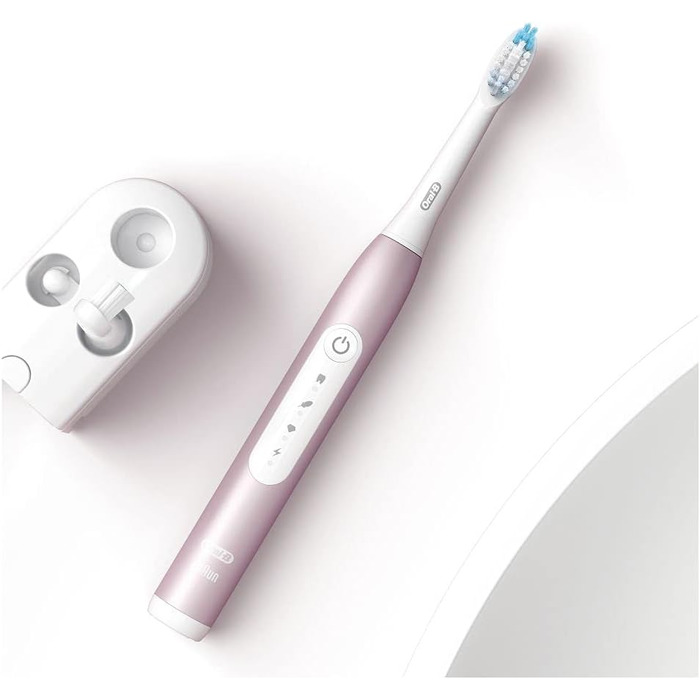 Звукова зубна щітка Oral-B Pulsonic Slim Luxe 4500: Чорна/Рожеве Золото, 3 режими чищення, 2 насадки, кейс для подорожей