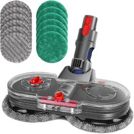 Електричний насадка для миття підлоги Dyson V11/V10/V8/V7/V15 - комплект з 12 мікрофібрами та знімним баком для води