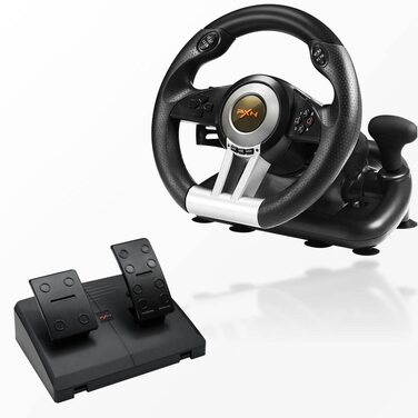 PXN V3 Pro: Геймерське кермо з педалями для PS4, Xbox, PC, Switch (180° оберт, вібрація)