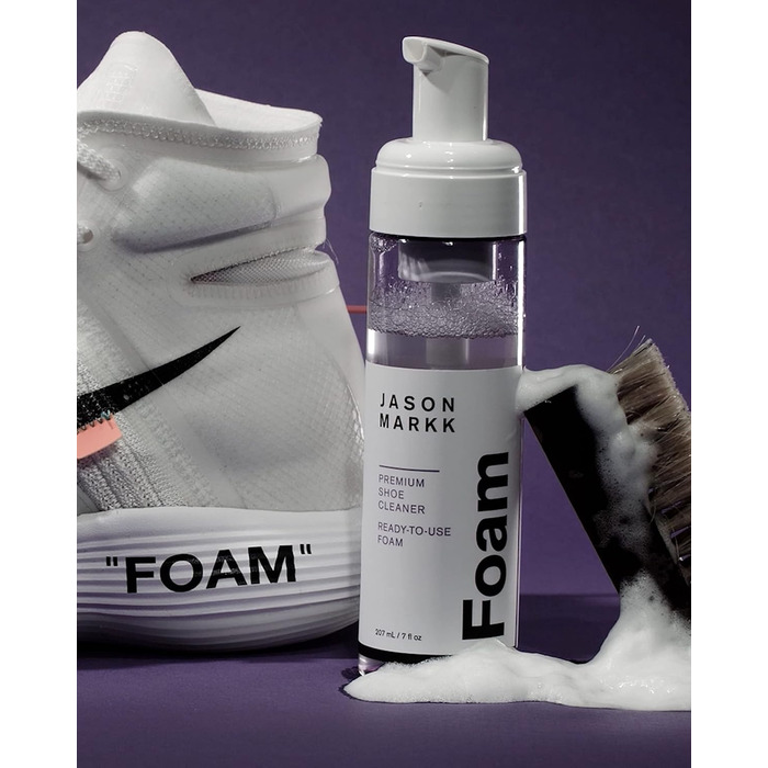 Jason Markk Shoe & Sneaker Care, Shoe Cleaner, Cleans and cares for shoes (RTU Foam)