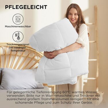 Комплект постільної білизни BEDSURE: ковдра зимова 135x200, ковдра літня 135x200, ковдра всесезонна 135x200, біла (200x200 см)