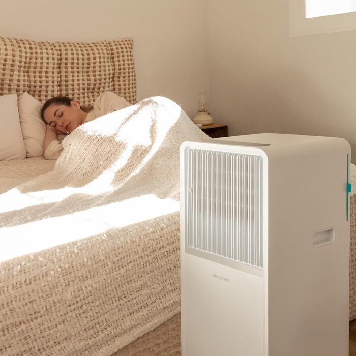 Мобільний кондиціонер Cecotec ForceClima 7550 Style Connected, 7000 BTU, площа охоплення 20 м², пульт, LED-дисплей, 4 режими, 2 швидкості, осушувач повітря, таймер