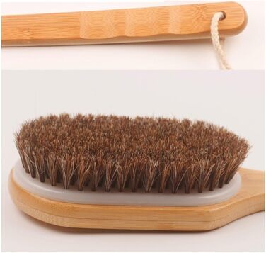 Rosshaar Body Brushes with Long Handle, Bath Brushes for Women and Men, Bath Scrubbers, Back Brush, Bath Brushes for the Shower