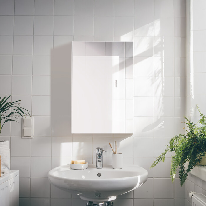 Relaxdays Bathroom Mirror Cabinet