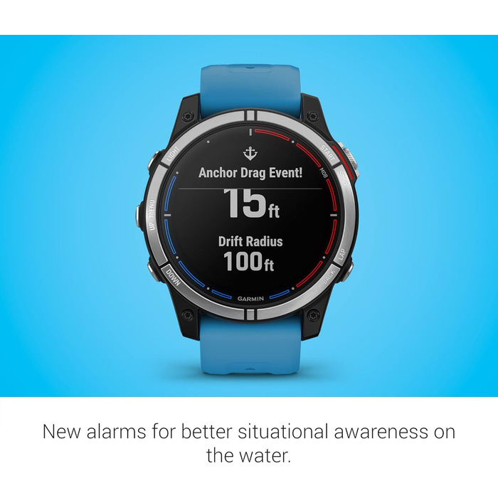 Garmin Quatix 7 Standard Edition: GPS-годинник для яхтингу та водних видів спорту, міцний, з морськими та наземними картами