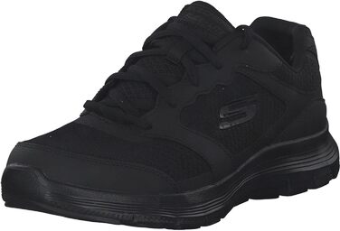 Чоловічі кросівки Skechers Flex Advantage 4.0 - чорні, шкіра, сітка, PU оздоблення