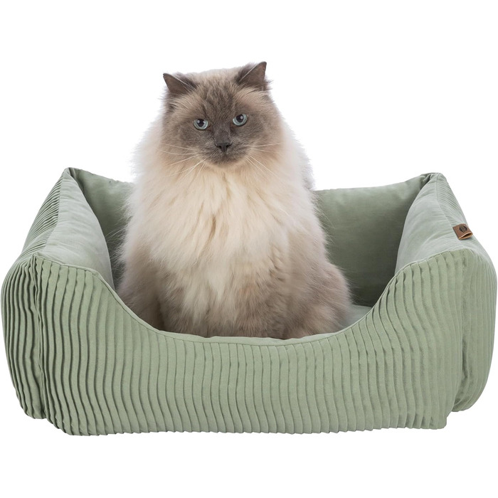 Тріксі Лежанка для собак Marley, 80 x 60 см, зелений, Canvas, для середніх собак, м'яка, миється