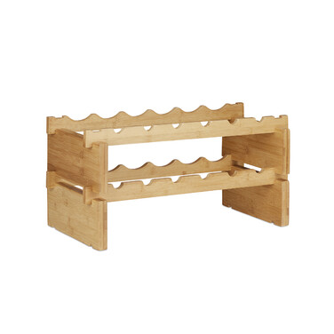 Stackable Bamboo Wine Rack