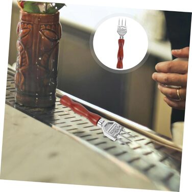 Cabilock 4 Pack Trident Ice Pick Bar Tool Ice Pick Bartender Ice Pick Stable Ice Breaker Tool Bar Accessories Ice Scoop Tool Breaker Tool Ice Cracking Tools Stainless Steel