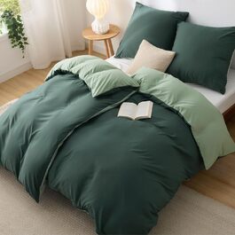 Комплект постільної білизни BEDSURE 135x200 см, 4-х частинний, зелений (2 наволочки 80x80 см, 2 простирадла 135x200 см), мікрофібра, поліестер, ÖKO-TEX