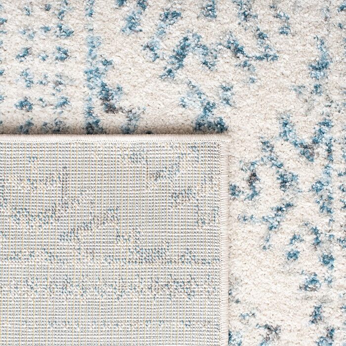 Килим SAFAVIEH Boho Tulum для вітальні, їдальні, спальні - короткий ворс, 183 x 274 см (61 x 213 см - бігун), слонова кістка та бірюзовий