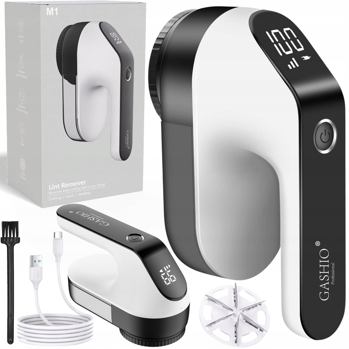 Електрична акумуляторна машинка для видалення ковтунців GASHIO M1 з нержавіючої сталі