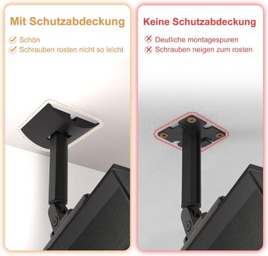 Кріплення для динаміків Bose (2 шт.): настінне та стельове. Підходить для UB-20, WB-50 II, Lifestyle, Soundtouch. Регульоване кріплення, чорний колір.