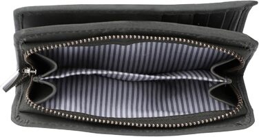 Gusti Leather Wallet - Beckett Small Purse Women's Vintage Gray Leather