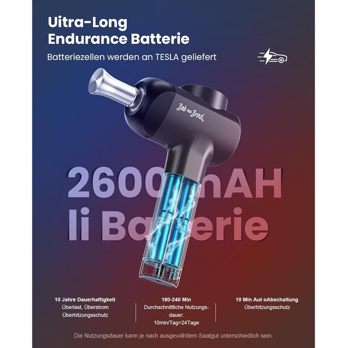 Bob & Brad X6 Pro Max Massage Gun with Heat & Cold Therapy - 11mm Amplitude Electric Muscle Massager