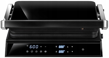 Електричний гриль Sam Cook, чорний, 2200 Вт, з сенсорною панеллю