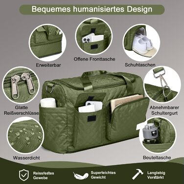 Набір валіз Joyway 6шт з жорстким корпусом, легкий, з 4 колесами та TSA-замком. Включає багатофункціональну сумку та косметичку. Колір: зелений