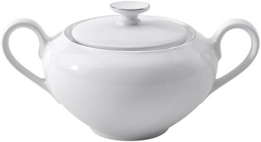Villeroy & Boch 10-4636-0960 Anmut Platinum No. 1 Sugar/Jam Pot, Porcelain