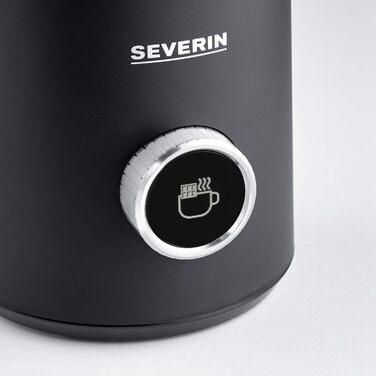 SEVERIN Spuma 700 Plus: Індукційний спінювач молока з OLED-дисплеєм, 13 програм, LED-підсвітка, нержавіюча сталь, чорний