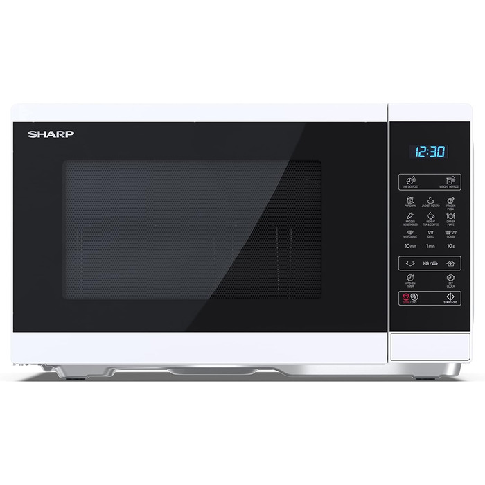 Мікрохвильова піч SHARP YC-MS252AE-B: 900W, 25 літрів, гриль, цифрова панель керування