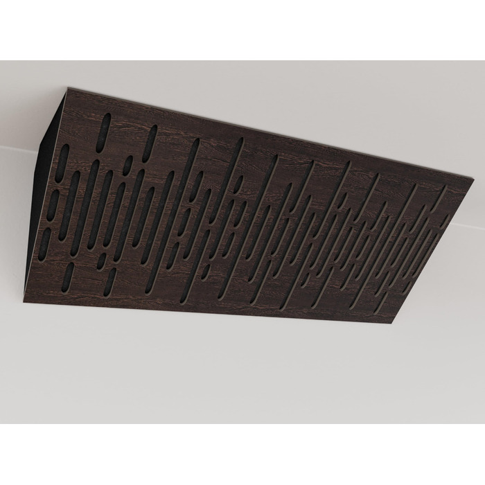 Набір вузьких акустичних кутових басових пасток для звукоізоляції та дифузії (2 шт), 50 x 23 x 10 см, WAVE-Horizont, колір Венге