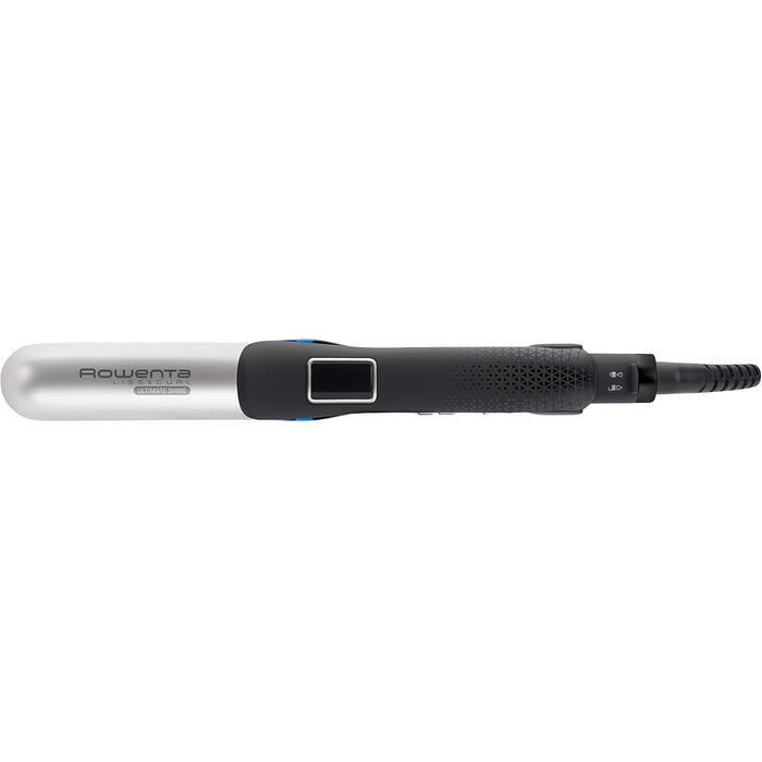Випрямляч для волосся Rowenta SF6220 Liss & Curl Ultimate Shine: випрямлення та локони, LED, чорний/срібний