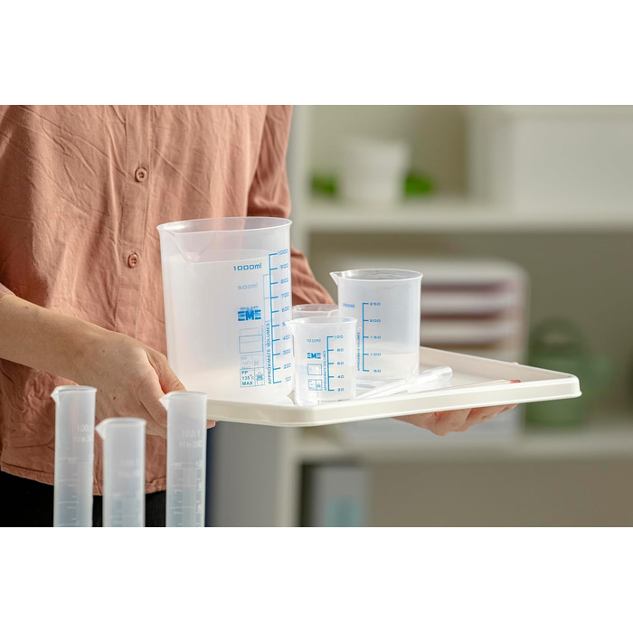 Betzold - Measuring Cups with ml Scale, 1000ml, 500ml, 250ml, 100ml, 50ml - Measuring