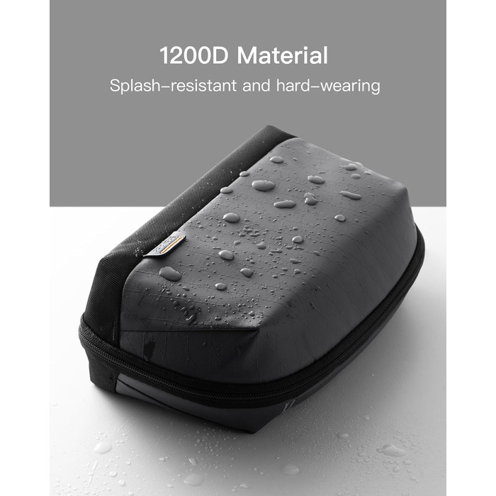 Inateck Electronics Case, Water-Resistant Accessory Bag, USB Cable Gadget Organizer Bag, Travel-Friendly