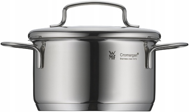 Каструля WMF Mini з кришкою, 0,7 л, 12 см, нержавіюча сталь, для індукційних та газових плит