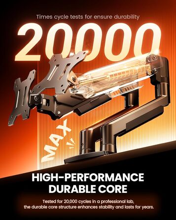 Кріплення для монітора ErGear 2 монітори, регульоване, для екранів 13-32