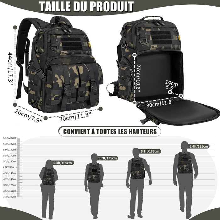 Рюкзак для камери OUUTMEE з відділенням для ноутбука 15.6 дюймів - водонепроникний рюкзак для фотокамери, міцний рюкзак для DSLR/SLR, сумісний з Canon, Nikon, DJI дронами | Знімний м'який вкладиш |