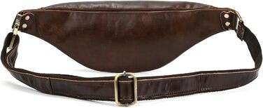 Чоловіча/Жіноча поясна сумка з натуральної шкіри Vintage, чорна (1033 Kaffee)