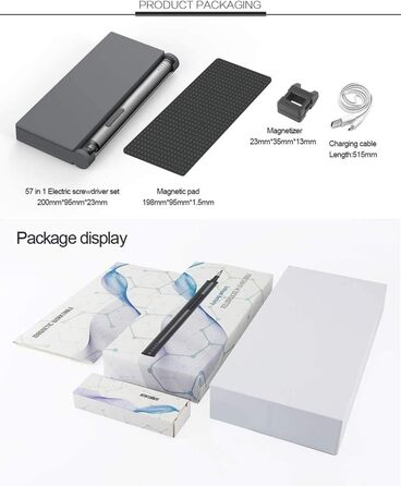 Електрична викрутка YONGYAO 57в1 з магнітом, 2 передачі, для ремонту телефонів, ноутбуків, окулярів, годинників, іграшок