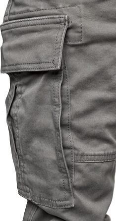 Чоловічі штани карго чинос джинси Herren R7020 темно-сірі, розмір 34W