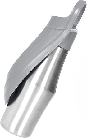 Водяна пляшка для собак ZoneYan 750 мл з нержавіючої сталі, портативна, витокозахисна, для подорожей, парків, кемпінгу, походів (сіра)