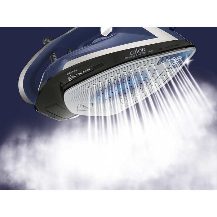 Праска з парою Ultragliss Anti-Calc Plus від Calor, 2800 Вт, знімний збирач накипу, 50 г/хв постійна подача пари, 260 г/хв, автоматичне вимкнення FV6846C0