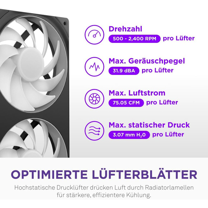 NZXT Kraken Core 240 RGB - Рідинне охолодження CPU AIO з LCD-дисплеєм, чорний