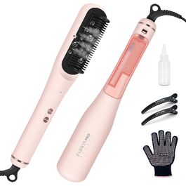 Випрямляч для волосся PARWIN PRO BEAUTY 3-в-1 з парою, LED-дисплеєм та іонізацією, рожевий
