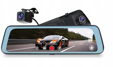 Автомобільний відеореєстратор Fastcam T09CM: 2 камери, Full HD, кут огляду 170°, сенсорний екран