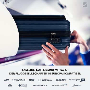 Набір валіз 3 шт: ручна поклажа, середній та великий кофр, ABS, 360° колеса, кодовий замок, телескопічна ручка (Дарк Блю)