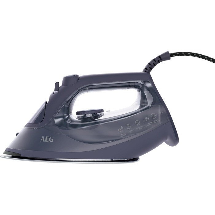 Праска AEG DB 1740LG: потужність 2400 Вт, 110 г/хв, керамічна підошва, антинакип, 250 мл, 2 м, серія 6000, зелено-білий колір