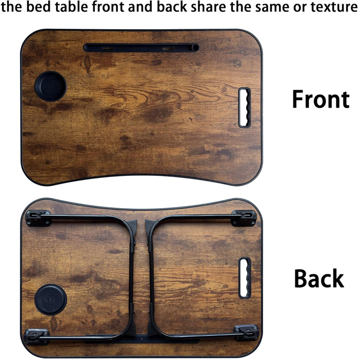 Зручний столик-підставка для ноутбука та їжі в ліжко/на диван (жовтий)