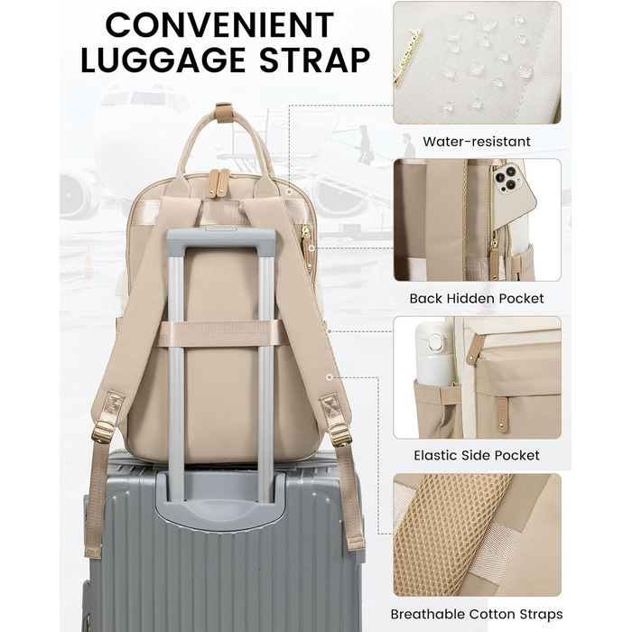 LOVEVOOK Рюкзак для жінок, 15.6