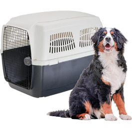 Транспортна переноска для собак Ferplast Clipper 4, IATA-сертифікована, середнього розміру (105 x 75 x 79 см), до 20 кг