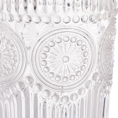 Relaxdays Vintage Drinking Glasses, Set of 4, 13.5 oz