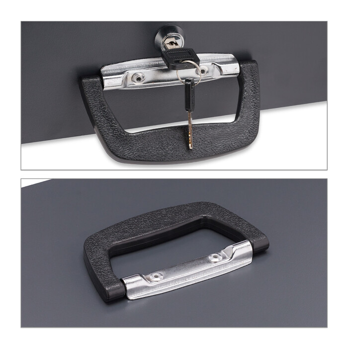 Relaxdays Black Cash Box Дошка для підрахунку євромонет