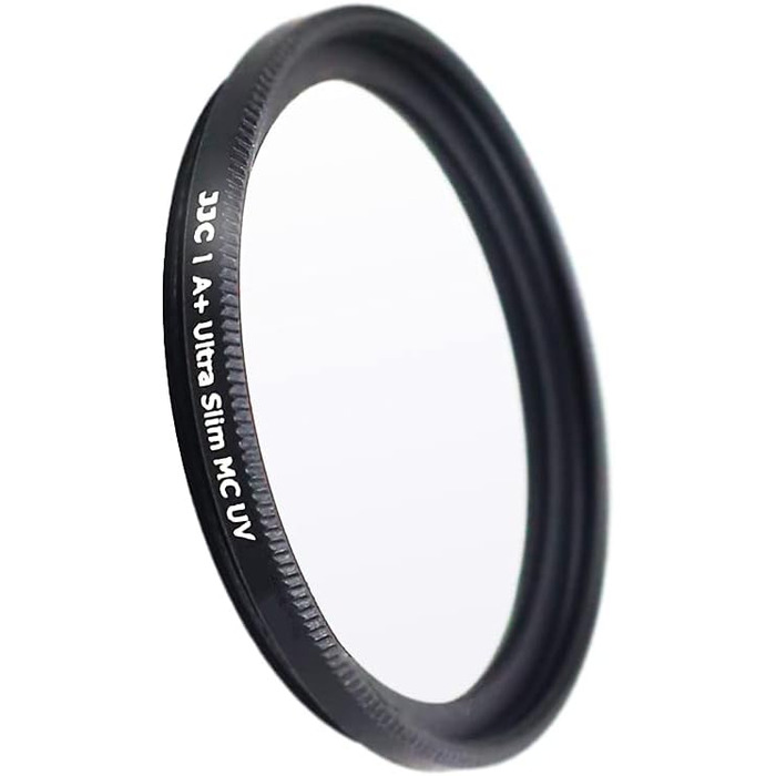 Фільтр UV JJC 49 мм, ультратонкий, багатошарове покриття, захист від UV-випромінювання, об'єктив для Canon Sony DSLR з різьбою 49 мм (Сріблястий)