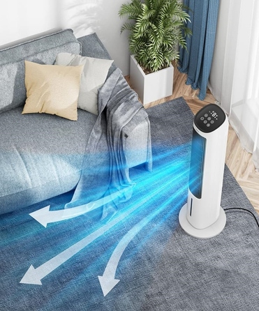 Колонний вентилятор Zilan TOWER FAN COOLER, білий